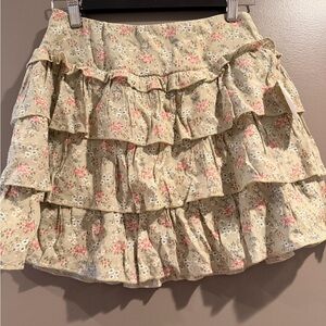 Altar’d State Ruffle Skirt - floral